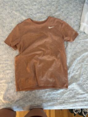 Nike Kids Rust Orange Heather Short Sleeve Tee